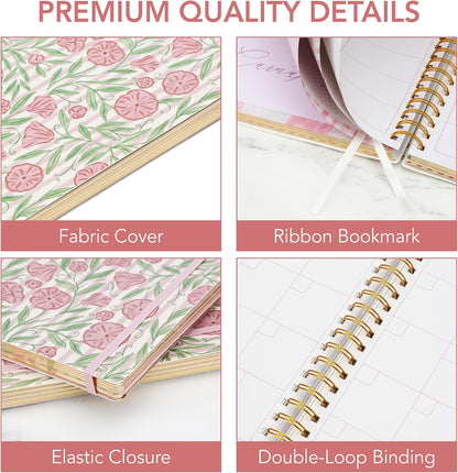 Mr. Pen- Homeschool Planner 8.5" x 11", Hard Cover Spiral Bound Designed in Partnership with Teach Them Diligently, Undated Weekly & Monthly Organizer with Sticky Tabs
