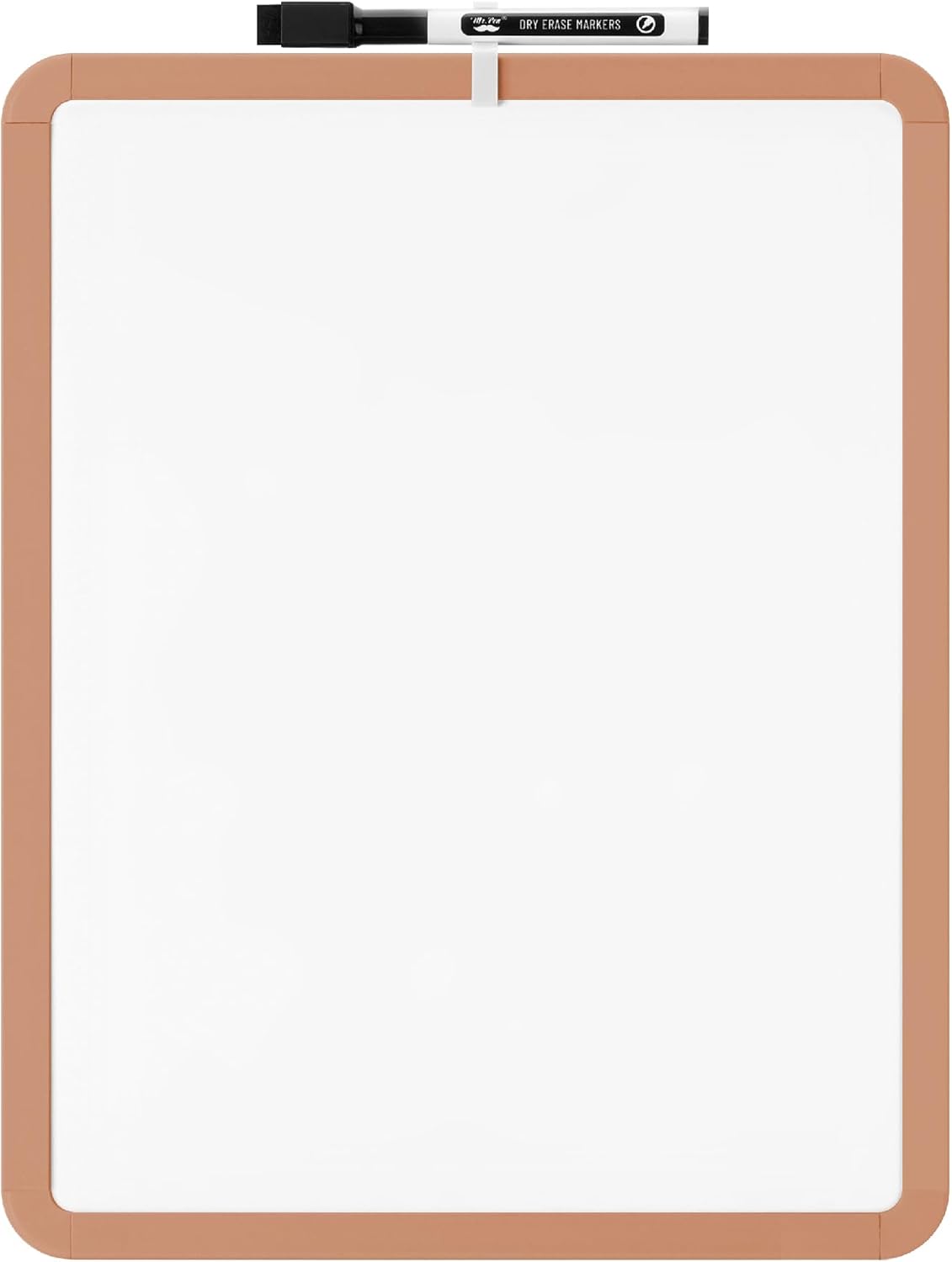 Mr. Pen- Dry Erase Board, 14” x 11” with a Black Dry Erase Marker, Sandstone Color Frame