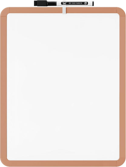 Mr. Pen- Dry Erase Board, 14” x 11” with a Black Dry Erase Marker, Sandstone Color Frame