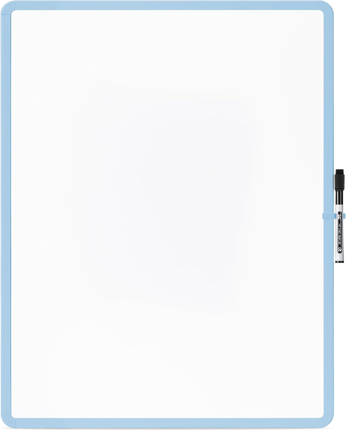 Mr. Pen- Dry Erase Board, 18” x 24” with a Black Marker, Pastel Blue Frame, Dry Erase Board for Wall