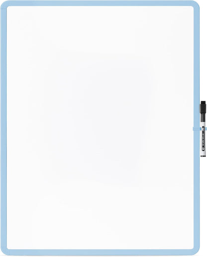 Mr. Pen- Dry Erase Board, 18” x 24” with a Black Marker, Pastel Blue Frame, Dry Erase Board for Wall