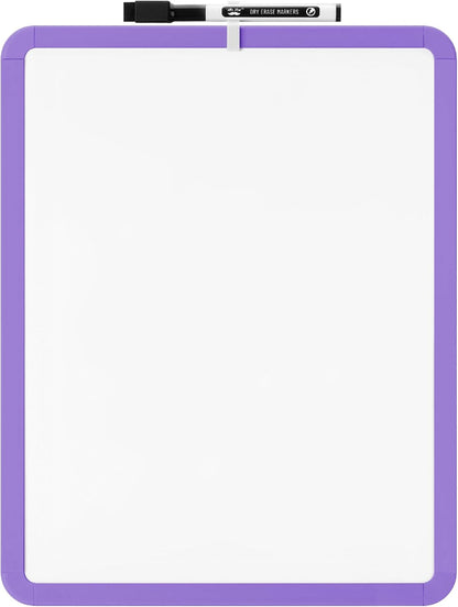 Mr. Pen- Dry Erase Board, 14” x 11” with a Black Dry Erase Marker, Purple Frame