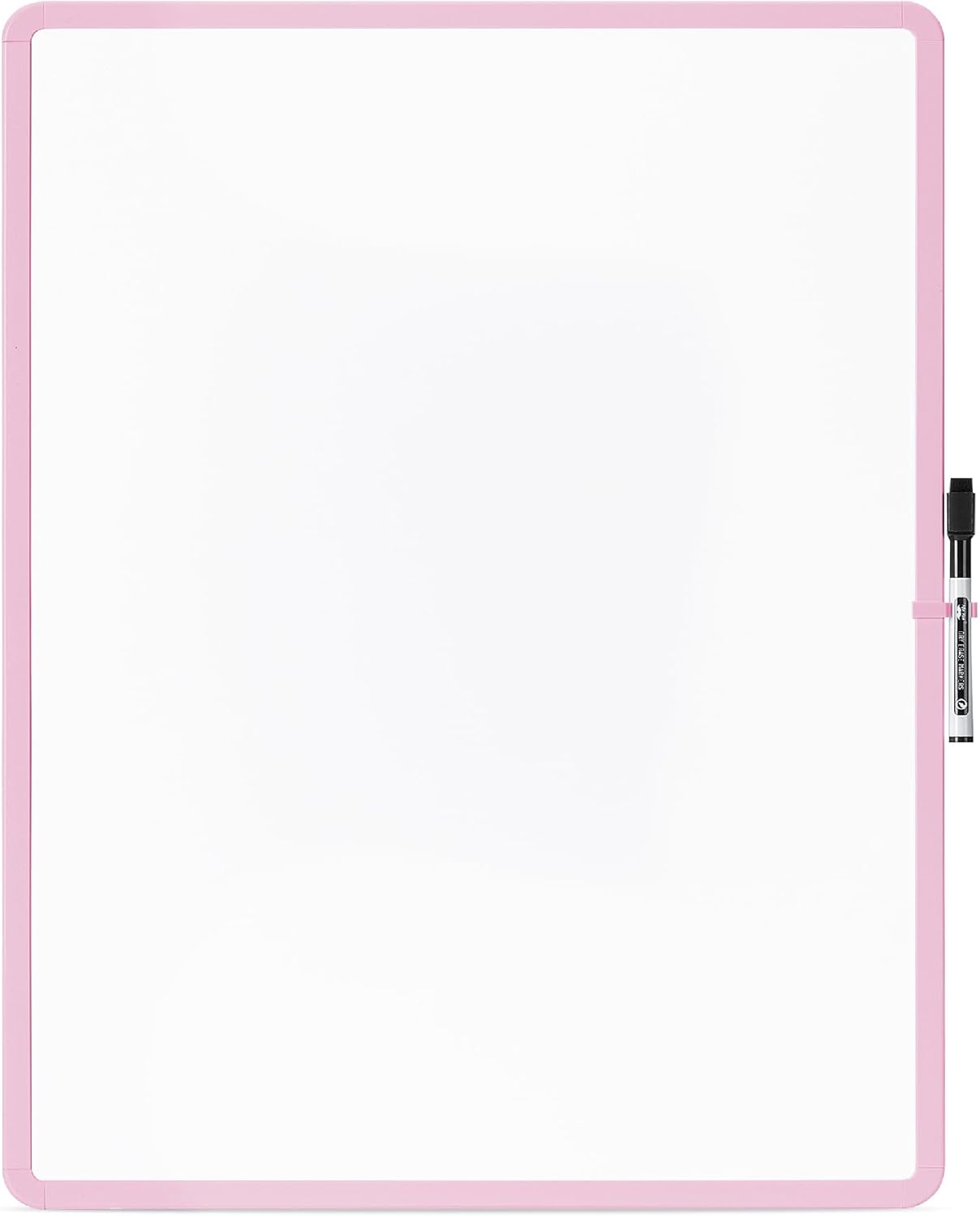 Mr. Pen- Dry Erase Board, 18” x 24” with a Black Marker, Pink Frame, Dry Erase Board for Wall