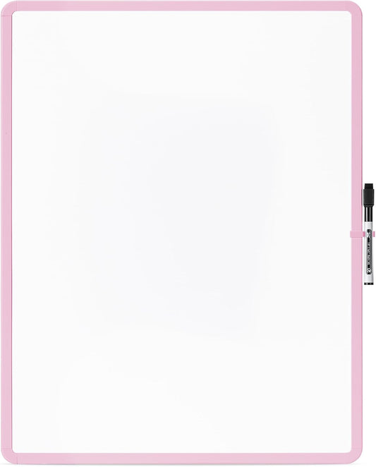 Mr. Pen- Dry Erase Board, 18” x 24” with a Black Marker, Pink Frame, Dry Erase Board for Wall