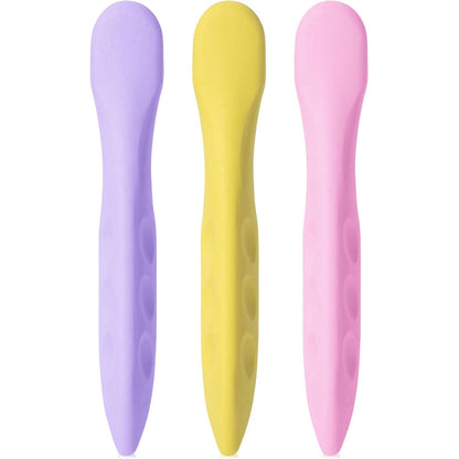 Cute Pen-Shaped Erasers for Kids, 3 Pack, Pastel Grip