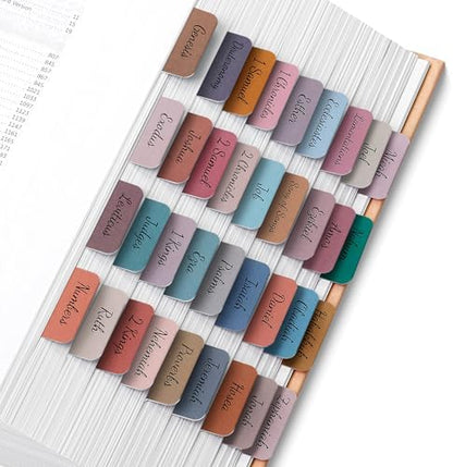 Mr. Pen- Bible Tabs, 75 Tabs, Vintage, Laminated Bible Tabs for Women and Men, Bible Tabs for Study Bible