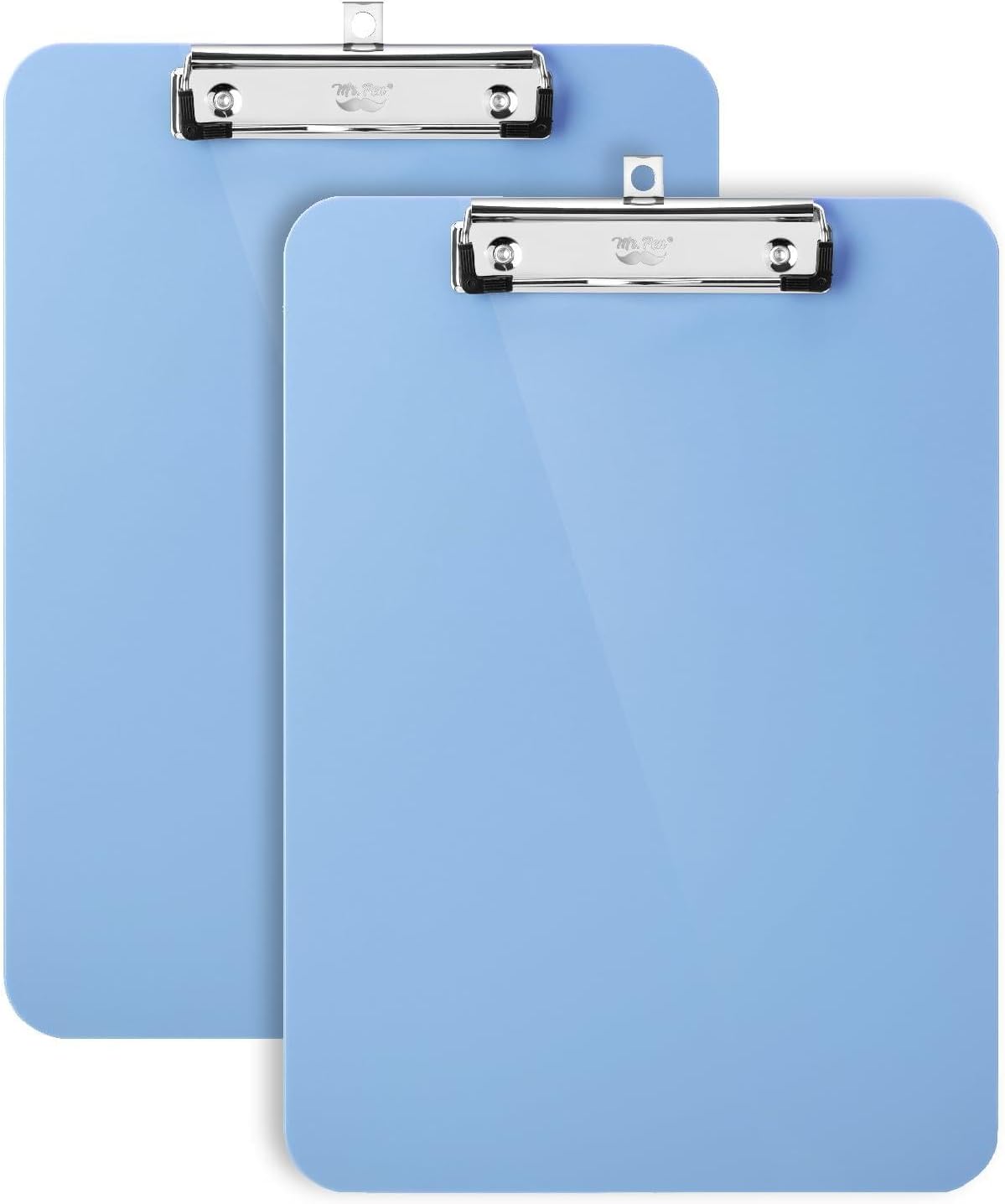 Mr. Pen- Plastic Clipboard, 12.5” x 9”, 2 Pack, Cyan Blue Clipboards for Kids & Adults