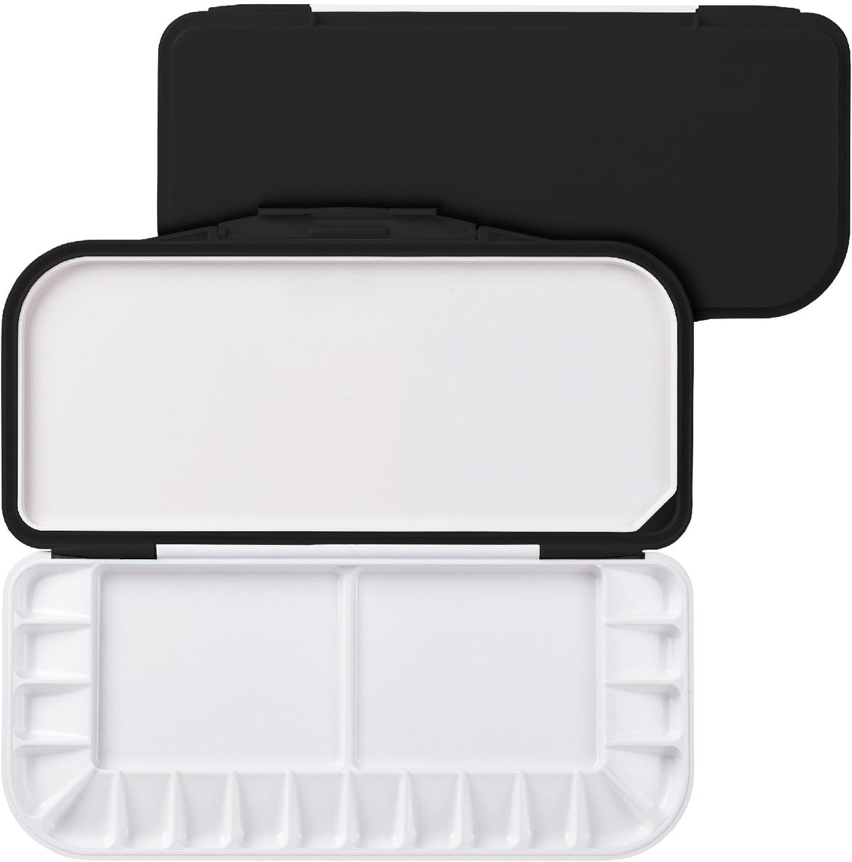 Mr. Pen- Airtight Watercolor Palette with Lid, Black, 18 Wells and 2 Mixing Areas, Empty Watercolor Palette