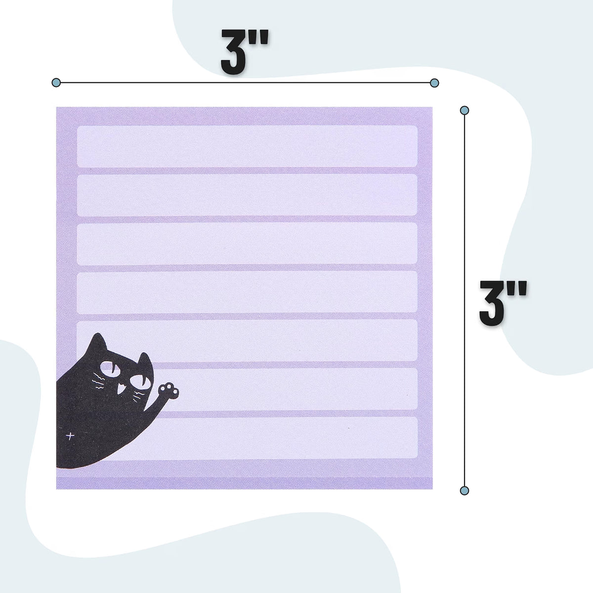 Mr. Pen- Black Cat Sticky Notes Set Bulk, 3" x 3", 18 Pads, 1440 Sheets Bulk Black Cat Sticky Notes, Memo Pads, Self-Stick Note Pad for Office, School, Home, Study & Organization