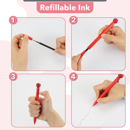 Mr. Pen- Candy Pop Pens, 8 Pack, Black Ink Retractable Gel Pens Fine Point Fast Dry, Smooth Writing, Cute Pens for Drawing, Writing Planner and School Supplies