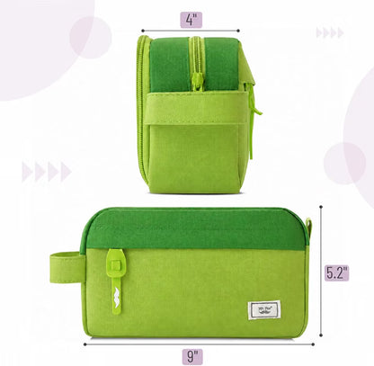 Mr. Pen- High Capacity Pencil Case, Large Pencil Pouch with 3 Compartments and 2 Pockets, Large Pencil Bag with Smooth Zipper, Cute Pencil Case Pouch Organizer, School Supplies for Teens