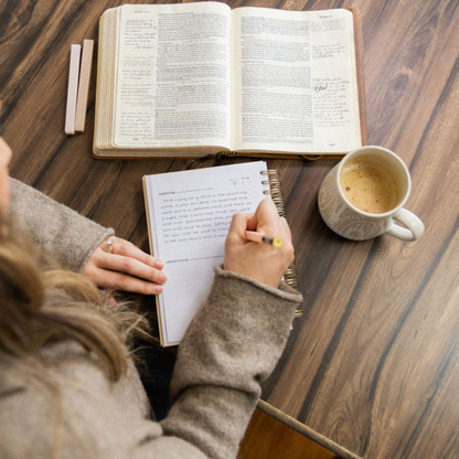 Mr. Pen- Abide Bible Study Journal – A5 Hardcover Journal with 240 Pages, 120gsm Paper, Gold Metal Spiral, Christian Gift for Women, SOAP Bible Study Method