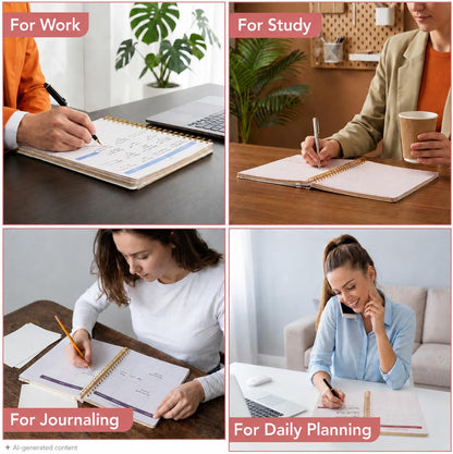 Mr. Pen- Homeschool Planner 8.5" x 11", Hard Cover Spiral Bound Designed in Partnership with Teach Them Diligently, Undated Weekly & Monthly Organizer with Sticky Tabs