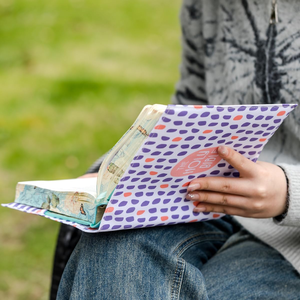 Bible Book Cover, 8" x 6.3", Bible Sleeve Cover, Book Covers for Bibles, Book Covers for Paperback Book Covers for Hardcover, Book Covers for Soft Cover Books