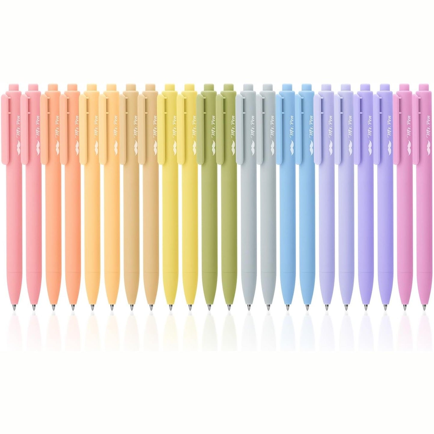 Mr. Pen- Retractable Gel Pens, 22 Pack, Black Ink, Mild Barrel Gel Pens