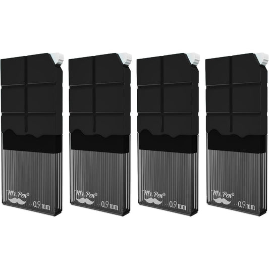 0.9 Mechanical Pencils Lead Refills, 4B, 280 pcs, 4 Pack