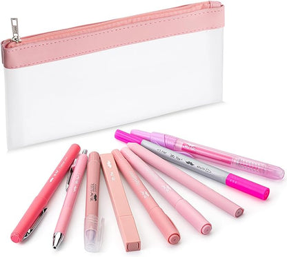 Journaling Kit, 10 Pack, Pink, Journaling Pens and Highlighters, Journaling Supplies Kit, Journaling Set, Journaling Pens and Markers, Bible Journaling Kit, Pens and Highlighters Set