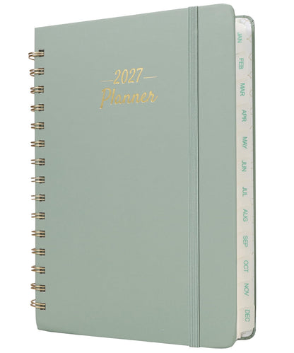 Mr. Pen- 2027 Weekly and Monthly Planner Calendar, 6.4" x 8.5", Wire Bound | January 2027 - December 2027, Monthly Tabs, Inner Storage Pocket, College School Supplies for Student and Teacher