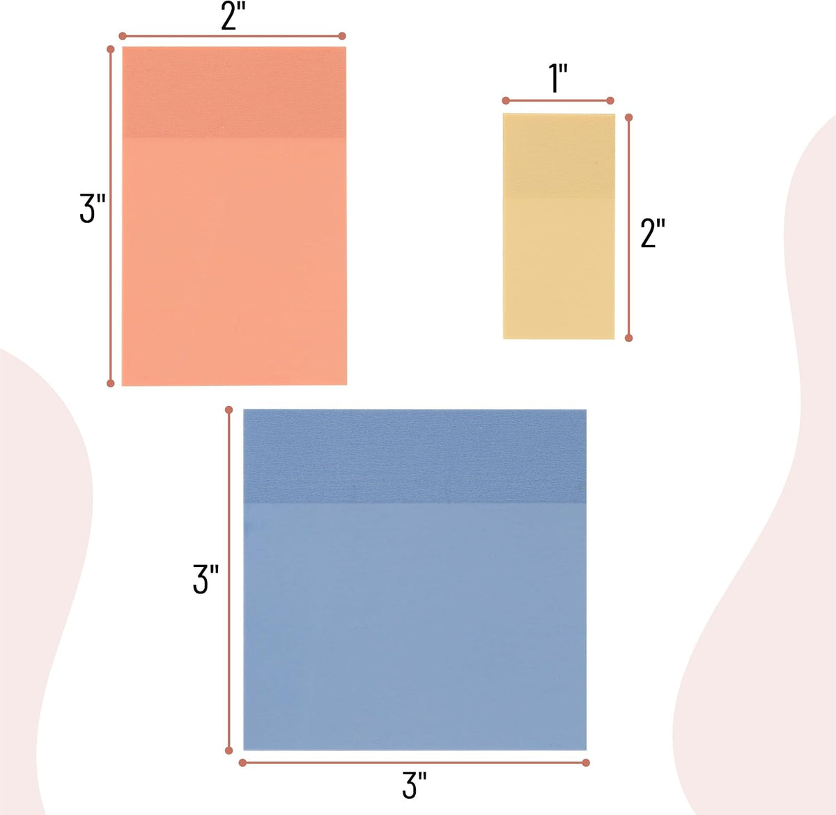 Mr. Pen- Transparent Sticky Notes, 18 Pads, 900 Sheets with Pen