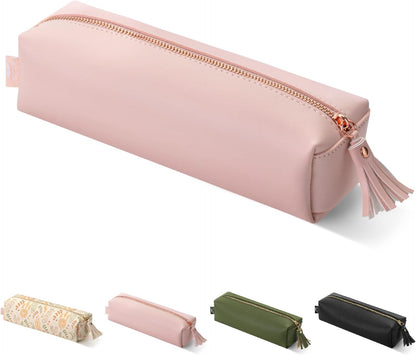 Mr. Pen- PU Leather Pencil Case, Pink