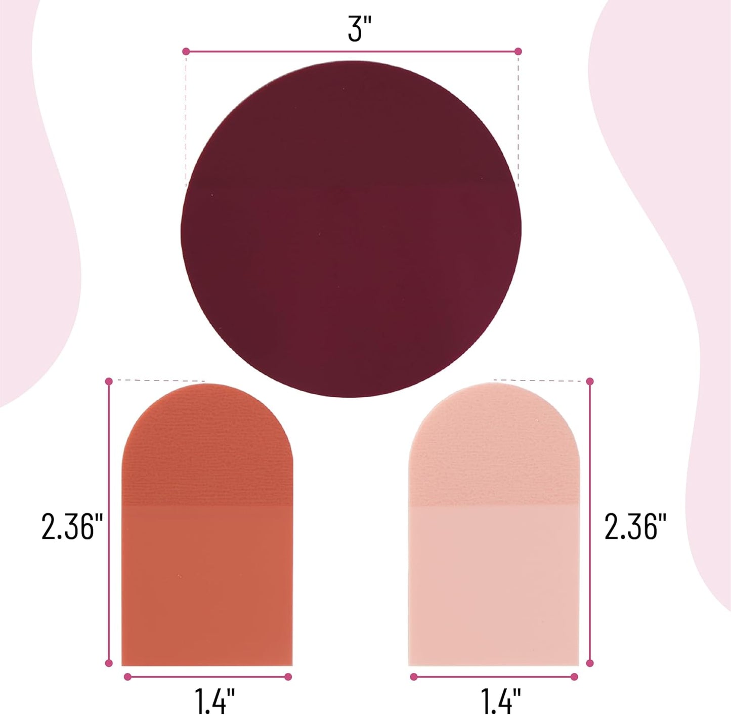 Transparent Sticky Notes Desert Rose Style, 150 Sheets + Pen