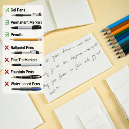 Mr. Pen- Transparent Sticky Notes Set, 1000 Sheets, 6 Sizes
