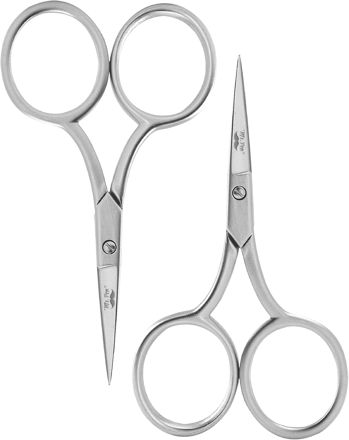 Mr. Pen- Embroidery Scissors Curved, 2 Pack, 3.5 Inch, Silver Embroidery Scissors Small