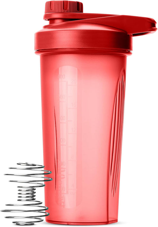 Shaker Bottles for Protein Mixes with Twist Cap, 28 oz, Red Protein Shaker Bottle with Wire Whisk Ball, Shaker Cup, Mixer Bottle, Protein Shake Bottles, Protein Bottle, Protein Shake Bottle