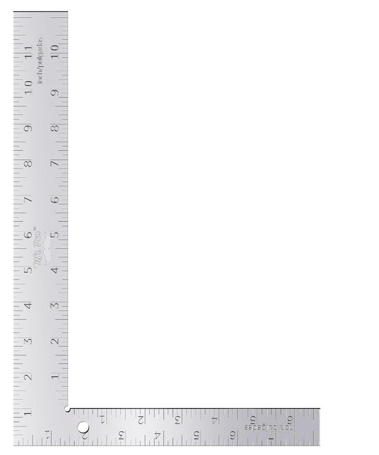 Framing Square, 8 inch x 12 inch, Silver, Carpenter Square, Carpenters Square, Right Angle Ruler, Framing Tools, L Shape Ruler, Metal Square, Steel Square