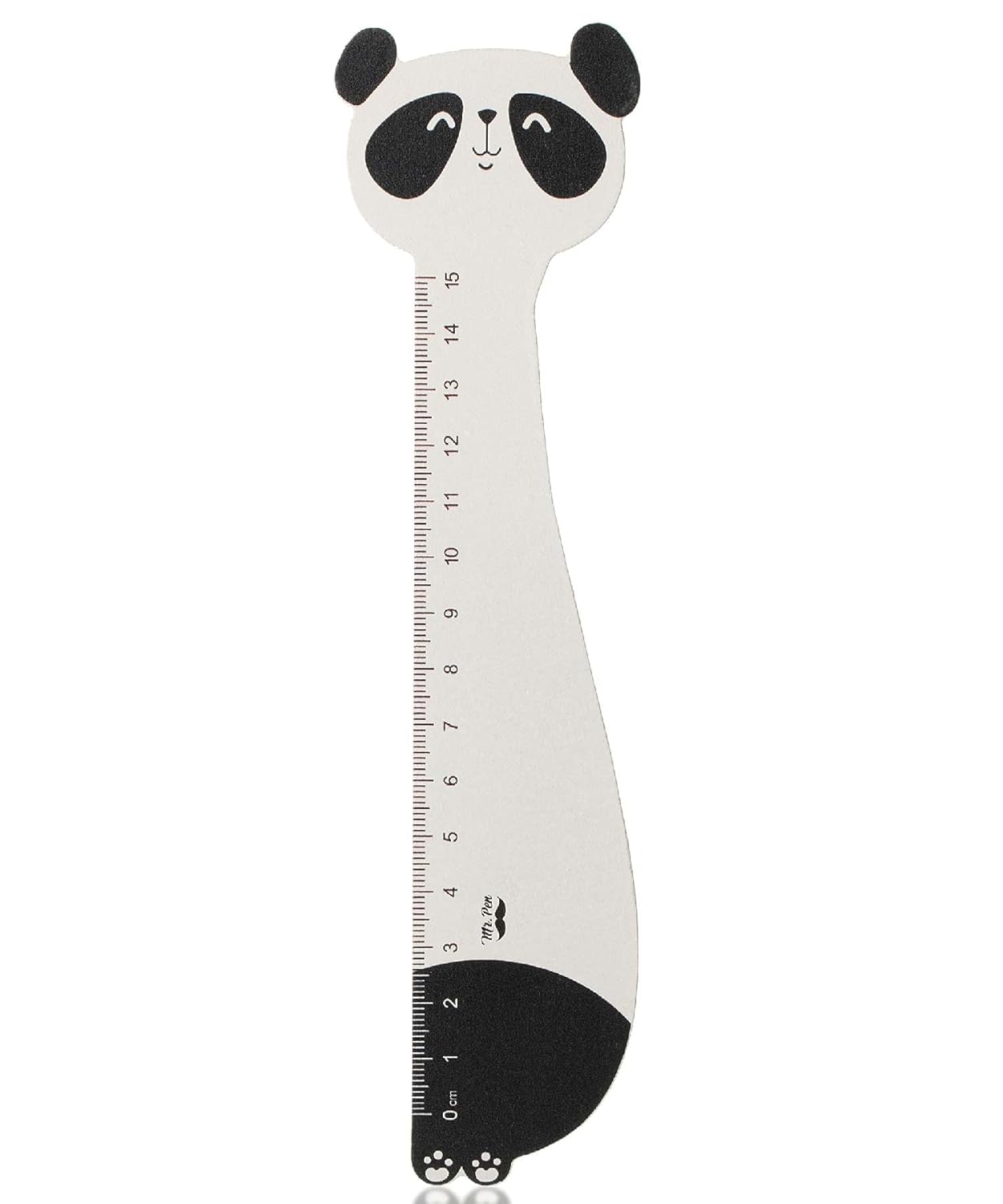 Mr. Pen- Wooden Ruler, 15cm, Panda Wood Ruler, Centimeter Ruler, mm Ruler