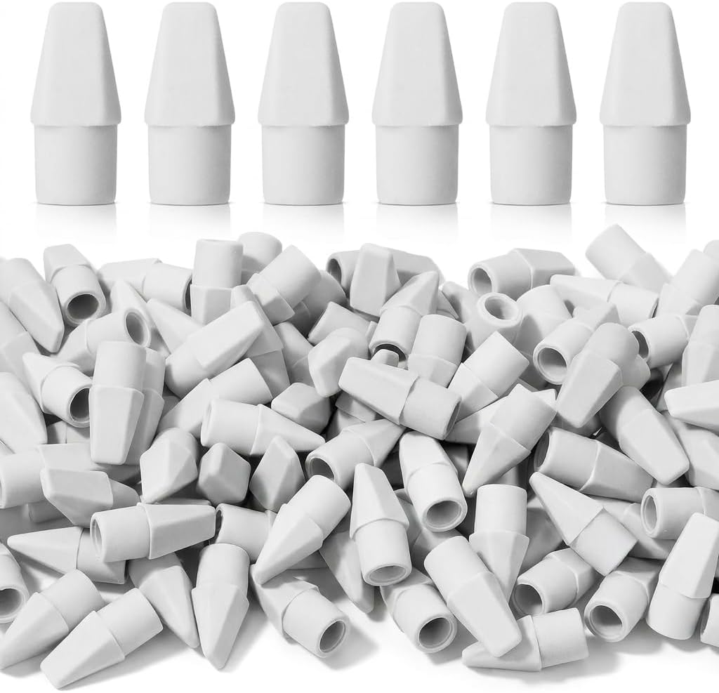 Mr. Pen- Pencil Top Erasers, 120 Pack, Latex-Free, No-Smudge