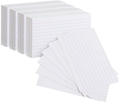 Mr. Pen- Lined Index Cards, 3" x 5", 500 Cards, White, Index Cards 3x5 index cards, notecards 3x5 Lined