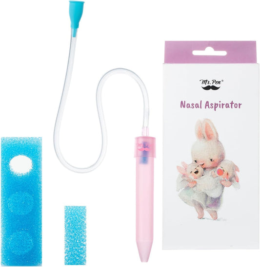 Baby Nasal Aspirator with 3 Extra Hygiene Filters, Pink, Nasal Aspirator for Baby, Nasal Suction for Babies, Nose Aspirator for Babies, Nose Suctioners for Babies