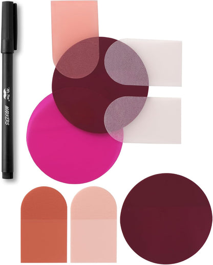 Transparent Sticky Notes Desert Rose Style, 150 Sheets + Pen