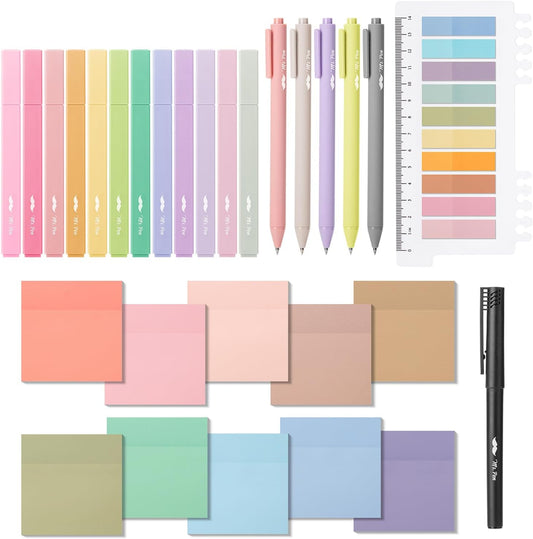 Mr. Pen- Aesthetic Book Annotation Kit, 38 pcs, Aesthetic Highlighters and Gel Pens