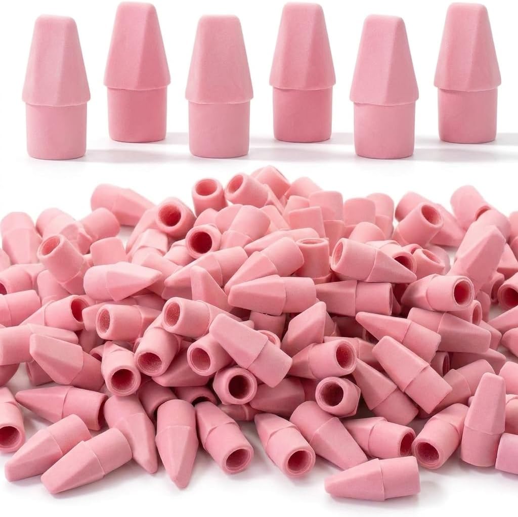 Mr. Pen- Pencil Top Erasers, 120 Pack, Latex-Free, No-Smudge