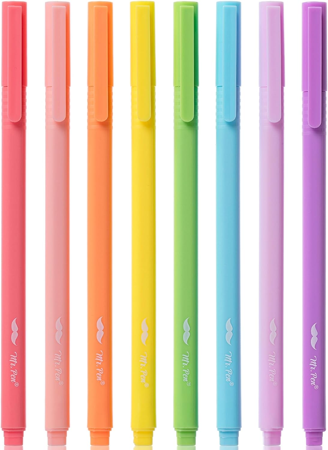 Highlighters, 8 Pack, Fine Tip, Pastel Colors, Highlighters Assorted Colors, Colored Highlighters, Highlighter Pen, Cute Highlighters, Highlighter Set