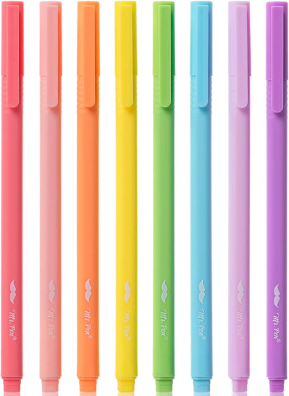 Highlighters, 8 Pack, Fine Tip, Pastel Colors, Highlighters Assorted Colors, Colored Highlighters, Highlighter Pen, Cute Highlighters, Highlighter Set