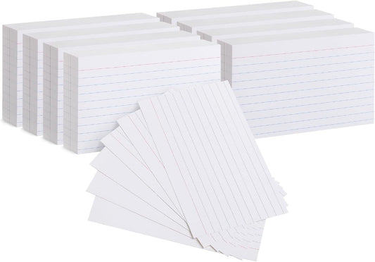 Mr. Pen- Lined Index Cards, 3" x 5", 1000 Cards, White, Index Cards 3x5 index cards