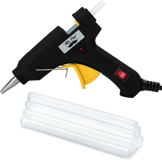 Mr. Pen- Hot Glue Gun Kit, 20W, Black & Yellow, Glue Gun with 10 Glue Sticks