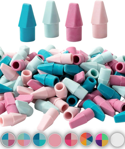 Mr. Pen- Pencil Top Erasers, 120 Pack, Latex-Free, No-Smudge