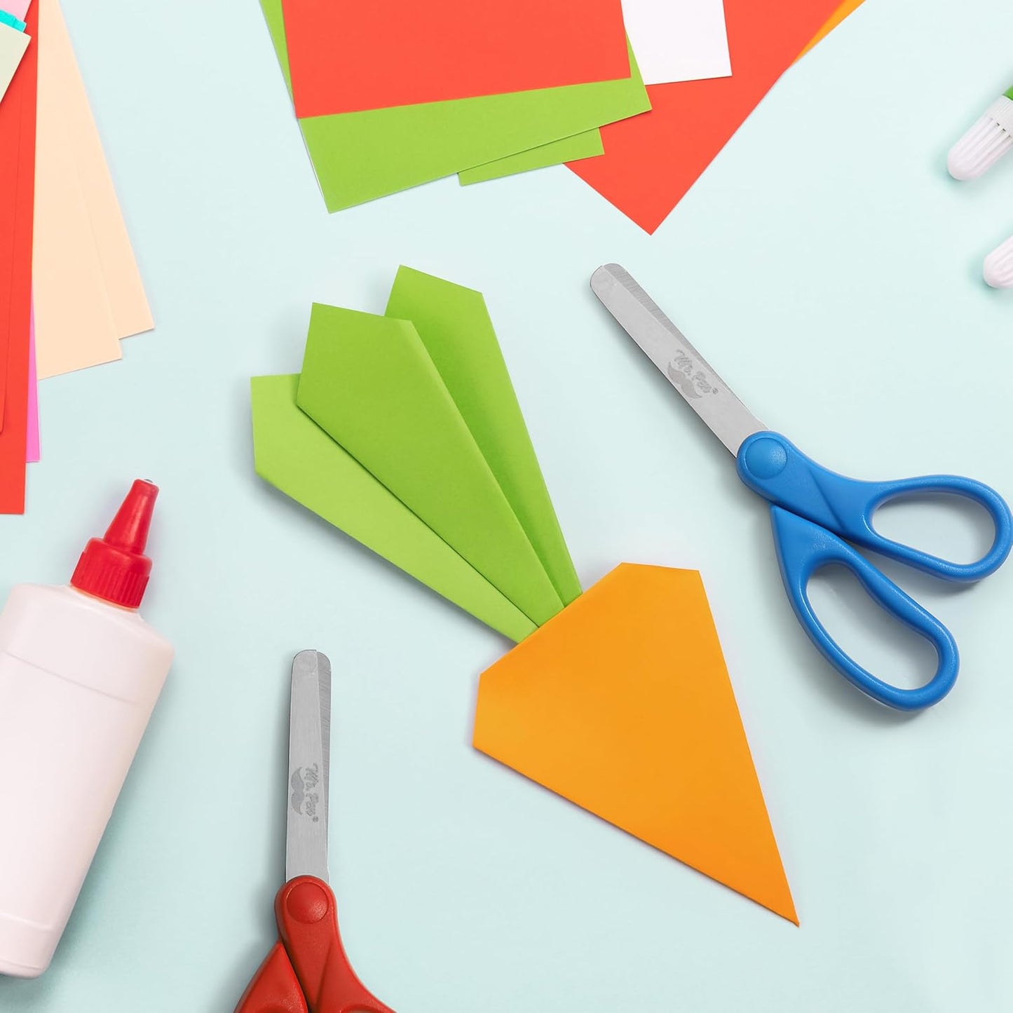 Bulk Kids Scissors 5”, 24 Pack, Blunt Tip, Modern Shades, Ages 4+