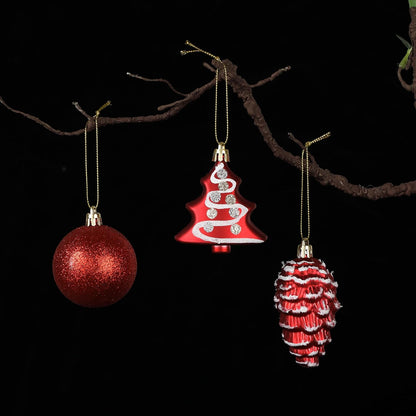 Mr. Pen- Assorted Christmas Ball Ornaments Set, 77 pcs, Red Christmas Ornaments Set, Shatterproof Christmas Ornaments