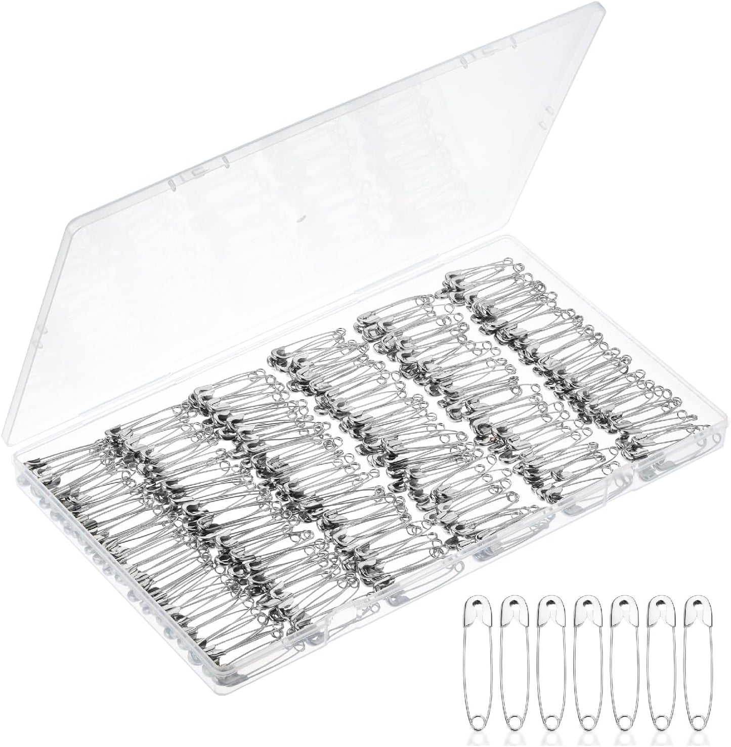 Mr. Pen- Safety Pins, 500 Pack, 1.5 Inch, Silver, Safety Pin, Small Safety Pins Bulk