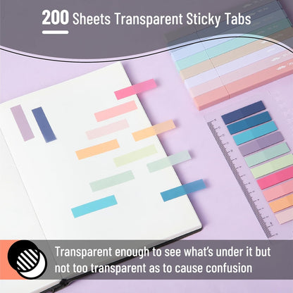 Mr. Pen- Aesthetic Bible Highlighters and Pens No Bleed, 16 Pack, 200 Sheets Transparent Sticky Tabs, Bible Highlighters No Bleed Highlighters for Bible Pages No Bleed