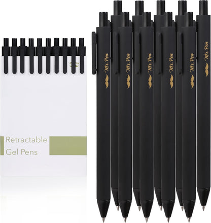 Mr. Pen- Retractable Gel Pens, 10 Pack, Black Ink Gel Pens