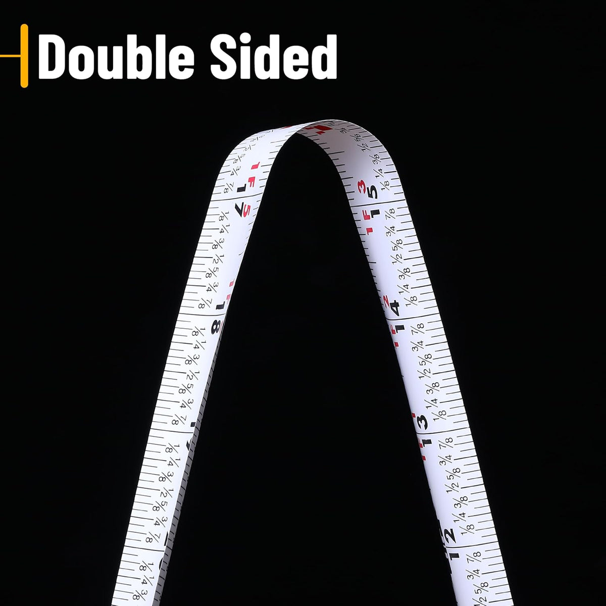 Mr. Pen- Tape Measure, 25-Foot, Yellow, Double Sided Steel Measuring Tape Measure with Fractions