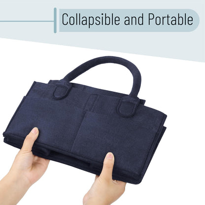 Mr. Pen- Baby Diaper Caddy Organizer, Navy Blue, Diaper Organizer, Car Diaper Caddy, Baby Caddy Organizer