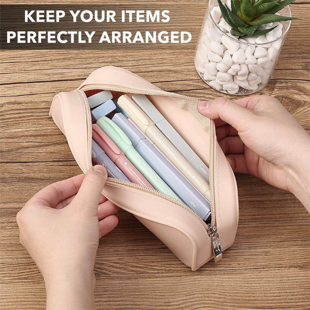 Mr. Pen- ESV Journaling Bible Kit for Women, Aesthetic Highlighters and Black Ink Gel Pens, Tabs, 3x3 Inch Transparent Sticky Notes, Bible Reading Tracker, Silicone Pencil Case, Bible Study Supplies