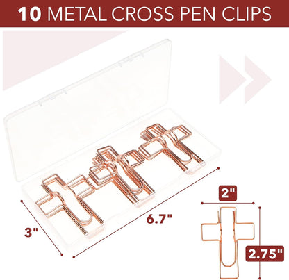 Mr. Pen- Metal Cross Pen Clips, 10 pcs, Rose Gold or Silver Cross Pen Holder